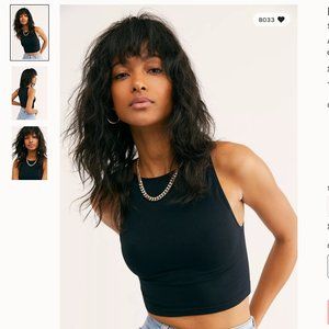 free people boatneck brami black M/L